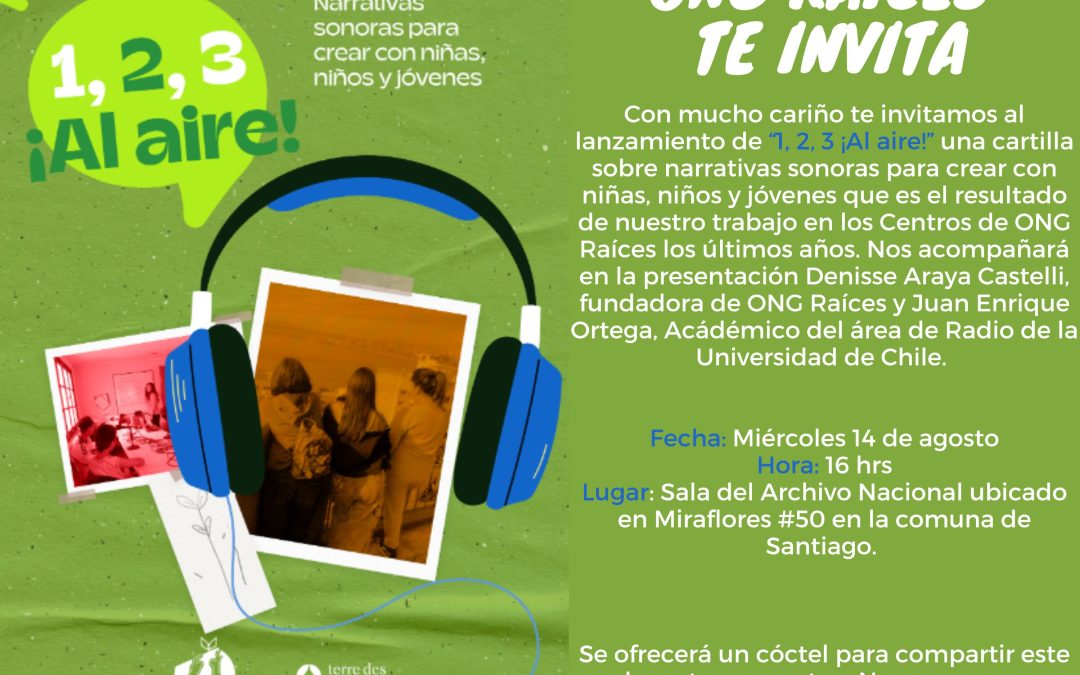 Lanzamiento Cartilla «1, 2, 3 ¡Al Aire! Narrativas Sonoras para crear con niñas, niños y jóvenes»